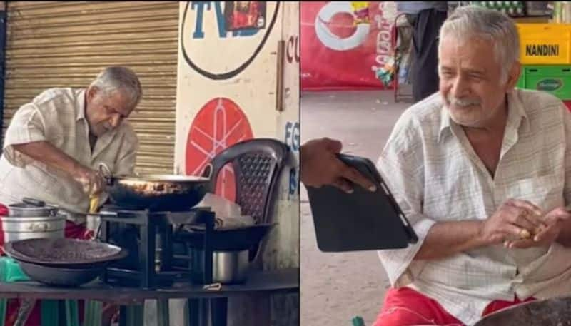 artist made street food vendor smiles by gifting his portrait hyp 