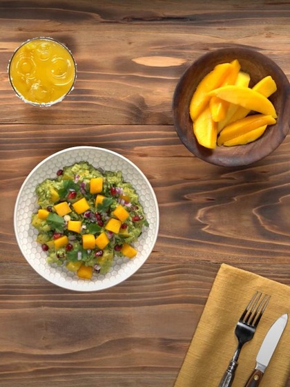 Mango guacamole
