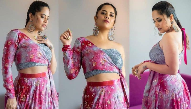 Actress Anasuya  looks beautiful in Trendy wear  NSK