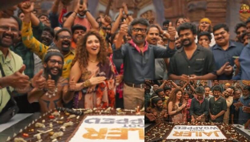 జైలర్ సెట్ లో సెలబ్రేషన్స్.. కేక్ కట్ చేసిన రజనీకాంత్, కారణమేంటంటే..? 