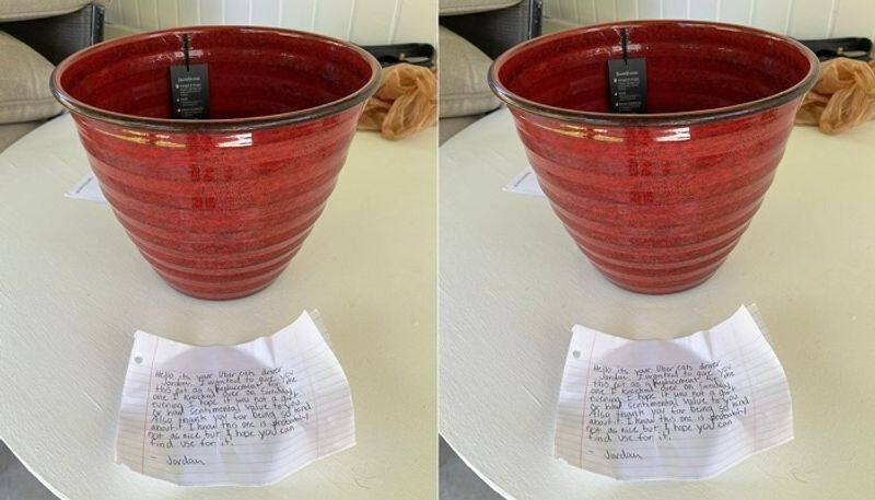 delivery boy broke the customer's flower pot and is winning Internet - bsb