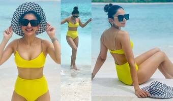 Rakul Preeth: సమ్మర్ లో రకుల్ బోల్డ్ ట్రీట్... ఏకంగా టూ పీస్ బికినీలో  మోహమాటం లేకుండా స్కిన్ షో!