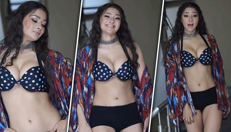 Namrata Malla HOT photos: Bhojpuri actress startles fans with curvy body in black polka-dotted bikini vma