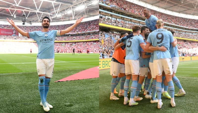 Manchester city lift 7th FA Cup title after beat Man United on Ilkay Gundogan double jje