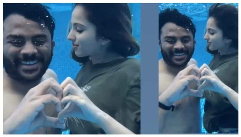 handan Shetty Nivedita Gowda romance in Underwater nbn