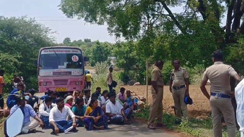 Tribal people road blockade in Dharmapuri request basic needs will district administration take notice