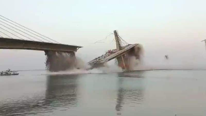 Under construction bridge collapses in Bihar's Bhagalpur video goes viral