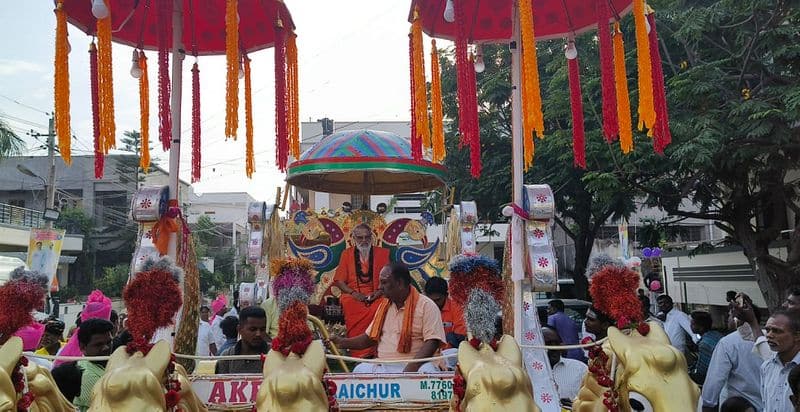 Monsoon festival celebration in Raichur Organized by Munnuru Kapu Samaja gvd