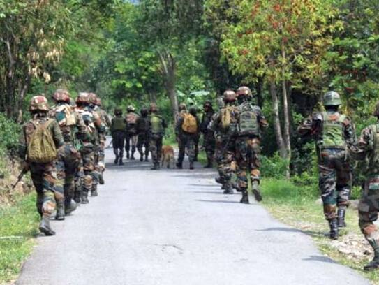 A land mine exploded at LOC in Jammu and Kashmir. Three jawans were injured..ISR