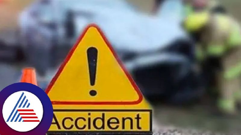 Fatal accident between tipper and car  two dead, one seriously injured at haveri rav