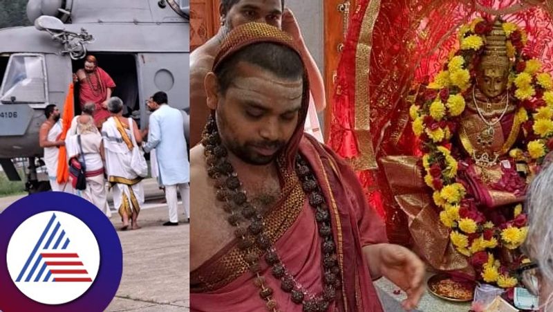 Sringeri Jagadguru visits Sri Sharada Devi temple in Titwal Kashmir skr