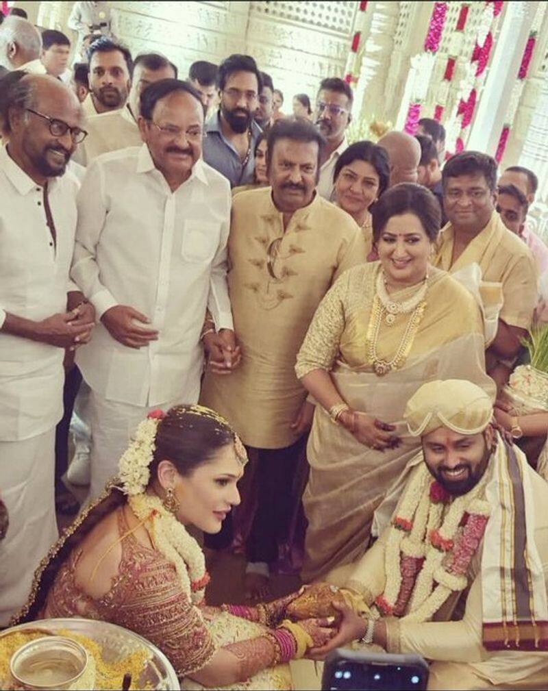 radhika nadhiya and more actor and actress participate ambareesh son marriage 