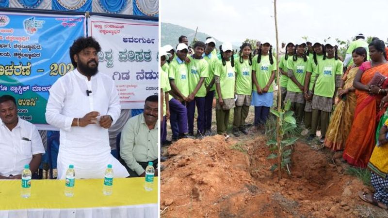 Isha is driving the planting of 10,000 saplings in Chikkaballapur in 2023 as part of the Green Chikkaballapur initiative