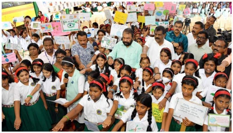 Schools will become litter free campuses  Students Pledge on Environment Day sts