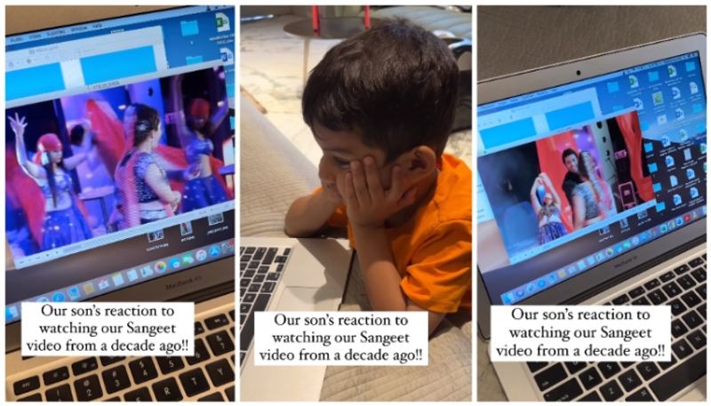 childs reaction to watching their parents wedding video bkg 