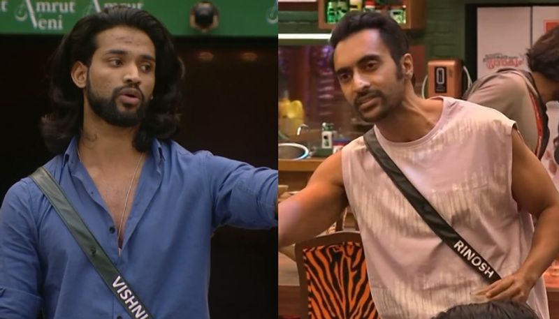 vishnu joshi raises sex jokes of rinosh george as an allegation in bigg boss malayalam season 5 nsn