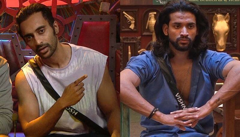 rinosh george against vishnu joshi in bigg boss malayalam season 5 nsn