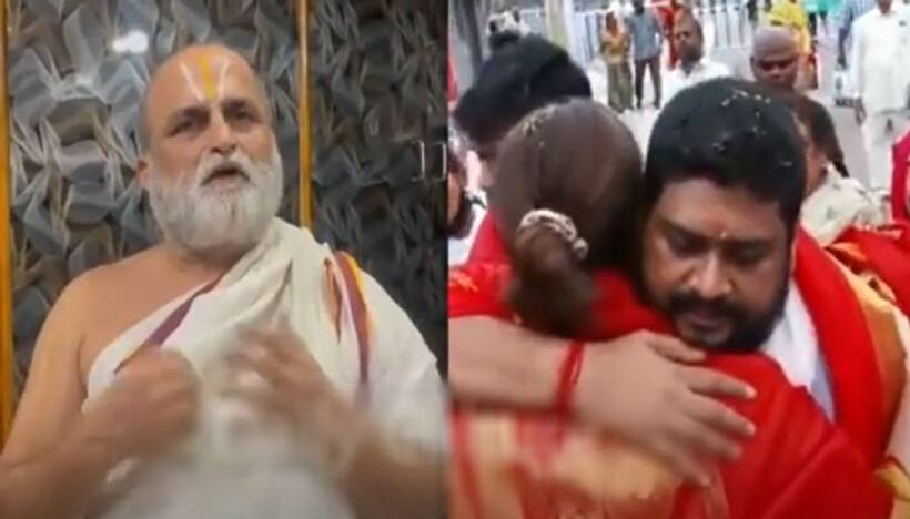 `ఆదిపురుష్‌` హీరోయిన్‌, దర్శకుడి ముద్దుల వివాదంపై చిలుకూరు బాలాజీ టెంపుల్‌ ప్రధాన అర్చకుడు ఫైర్‌