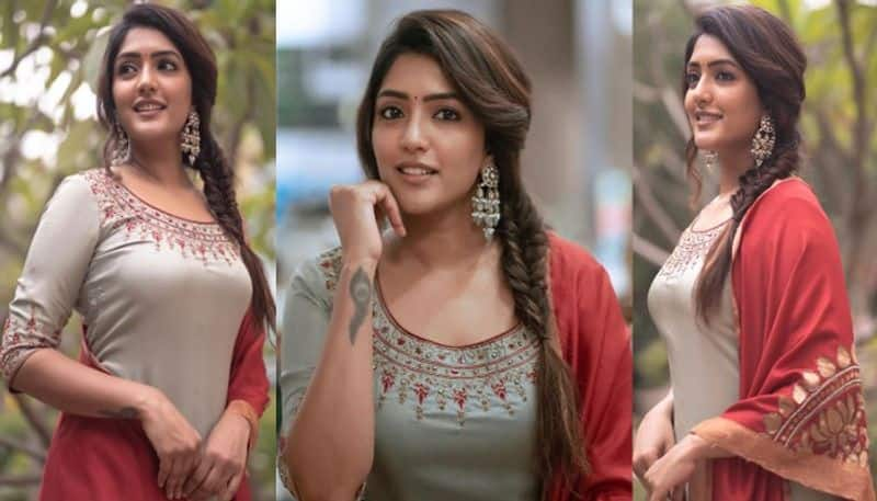 Actress Eesha Rebba looks beautiful in chudidar NSK