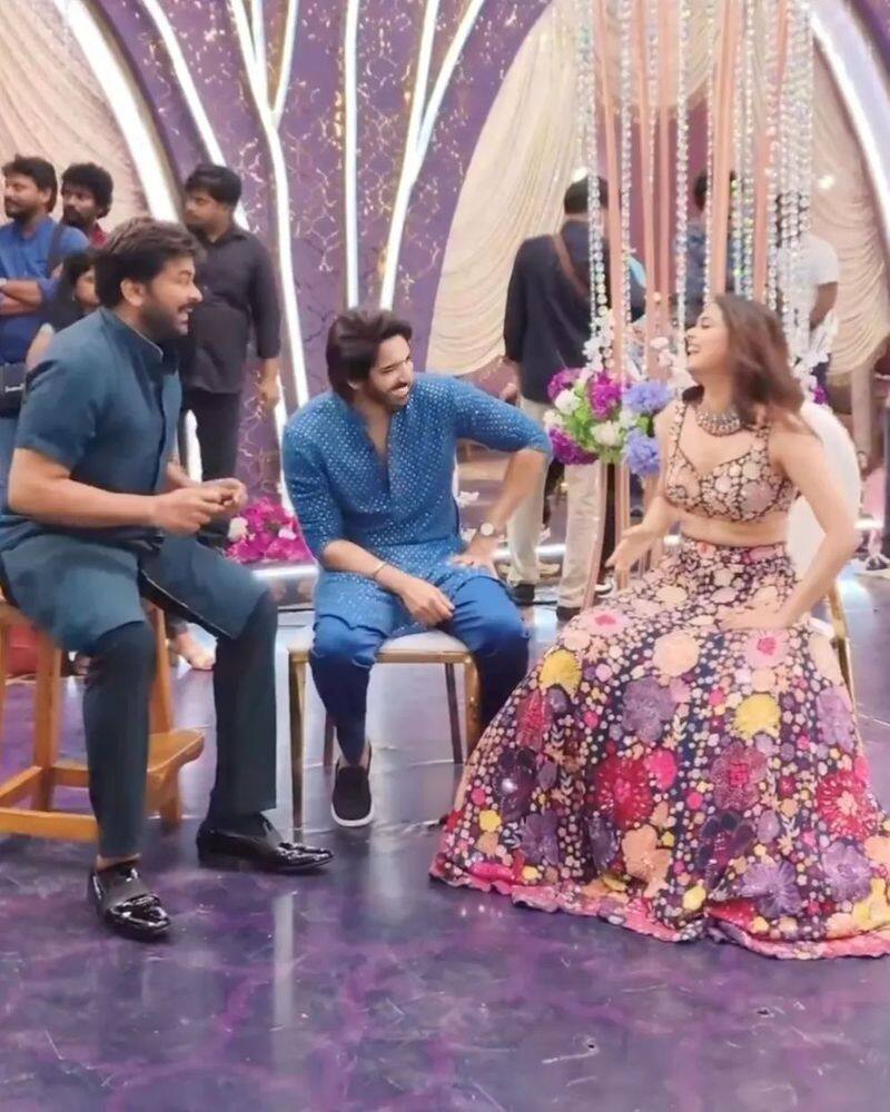 keerthy suresh and chiranjeevi bhola shankar BTS photos goes viral 