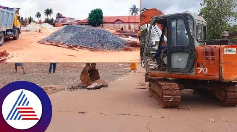 Shirsi bus stand is still not constructed even after two years of laying the foundation stone rav