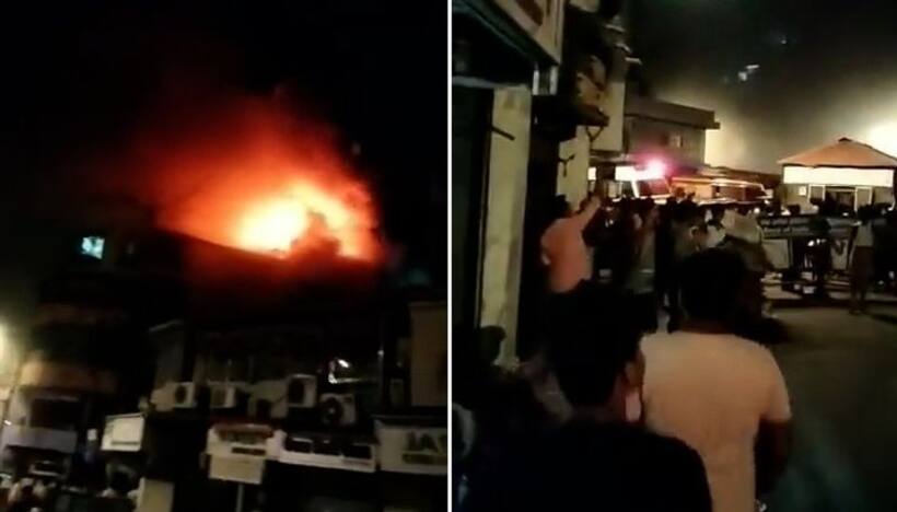 Massive fire engulfs Mumbai's Zaveri Bazar building; several trapped persons rescued safely: WATCH