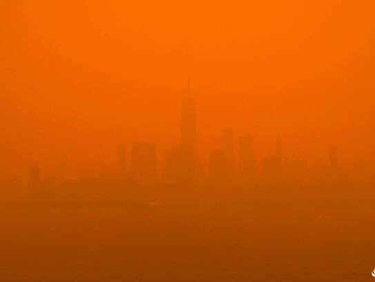The sky of New York has turned orange.. Photos are viral on social media.. What actually happened?..ISR
