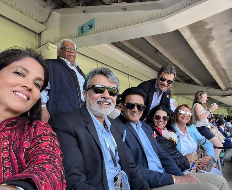 Director Rajiv Menon watches IND vs AUS WTC final with anil Kumble in London oval