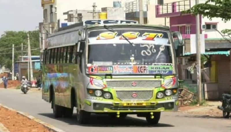 Private Bus Owners Worried due to Congress Guarantee in Kolar grg