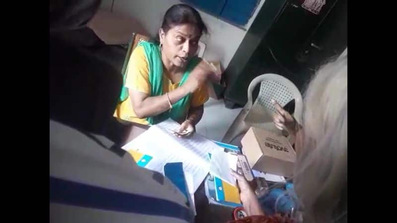 woman collects bribe for pensioners in salem district