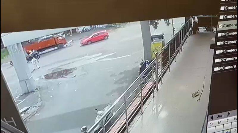 70 years old man killed road accident in kerala cctv video goes viral