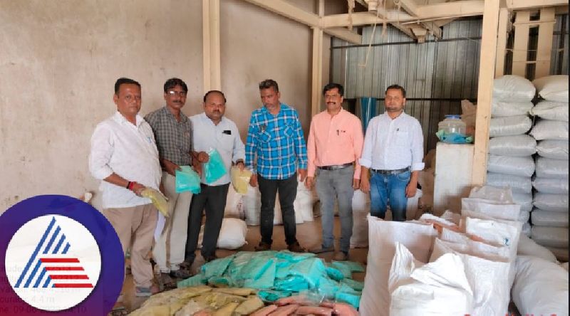 Raid on plastic manufacturing companies 11 tons of banned plastic seized at kalaburagi rav