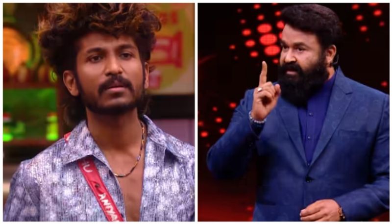 bigg boss malayalam season 5 mohanlal blast aniyan midhun false life story vvk