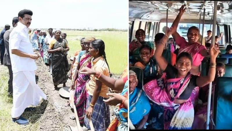 Villagers thanked Chief Minister Stalin for taking the initiative to run buses to Alangudi Mahajanam village