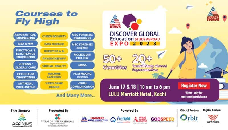 Kerala biggest foreign education expo is back in Kochi on June 17,18 registration details here asd