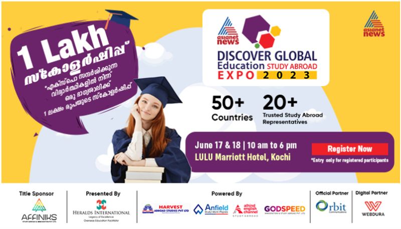 Kerala biggest foreign education expo is back in Kochi on June 17,18 registration details here asd