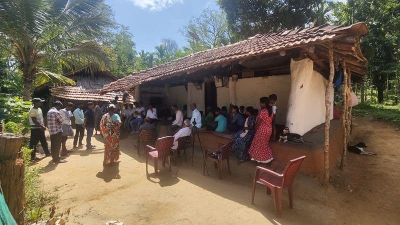 Villagers Request to Journalists For House in Shivamogga grg