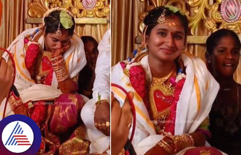 Bride falls asleep during wedding rituals in Mandap, video viral Vin