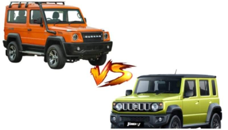 Comparison of Maruti Suzuki Jimny and Force 5 door Gurkha 