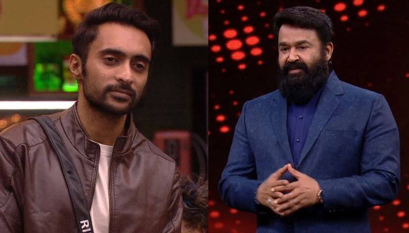 mohanlal questioning  rinosh prank task in bigg boss malayalam season 5 nrn