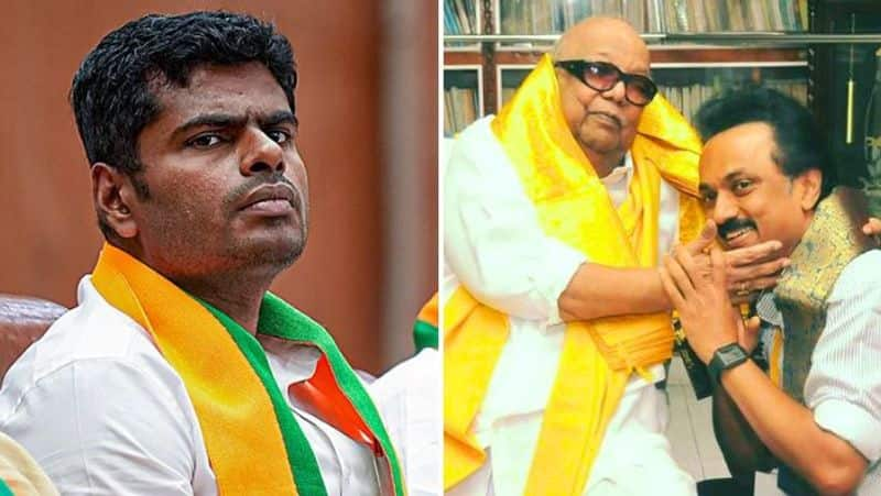 Tn bjp president Annamalai trolls former chief minister Karunanidhi