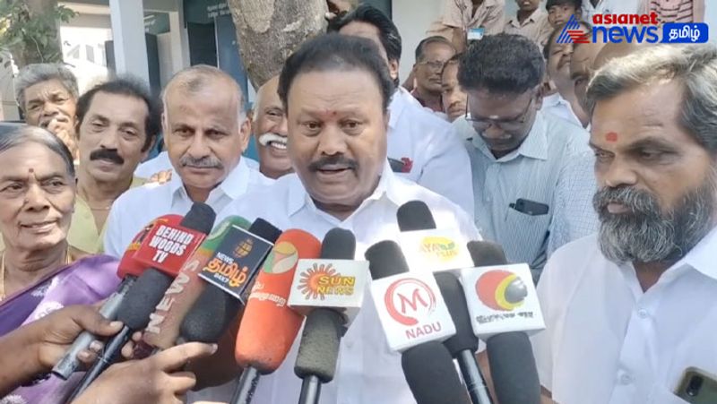 In the parliamentary elections, the alliance is divided under the leadership of the ADMK! AIADMK former minister Srinivasan!