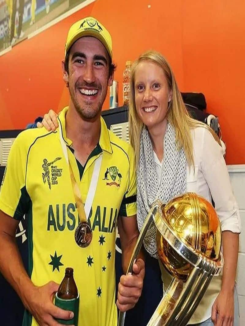 Australian Cricketer Mitchell Starc and Alyssa Healy wins 11 ICC Trophies  Australian pair Kannada news kvn 