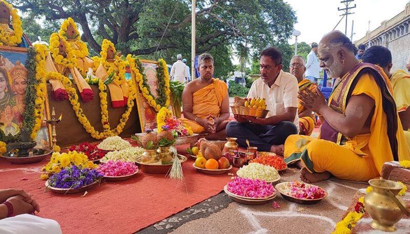 Parjanya Homa at KRS Dam For Rain grg 