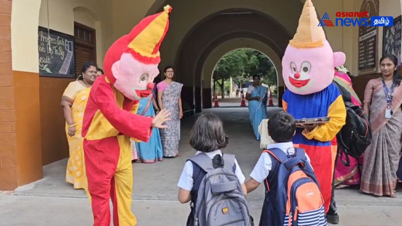 As schools have opened in Tamil Nadu from today students left for school with enthusiasm KAK