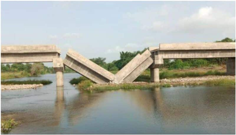 Under Construction Bridge Collapses In Gujarat's Palanpur lns