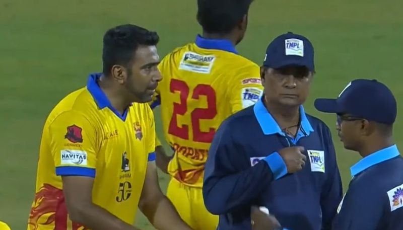 TNPL 2023 Dindigal Skipper Ravichandran Ashwin reviews DRS decision video goes viral kvn