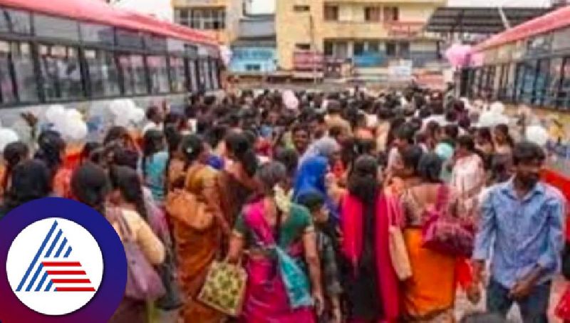 shakti scheme 95% of the bus is filled with female passengers in gadag rav