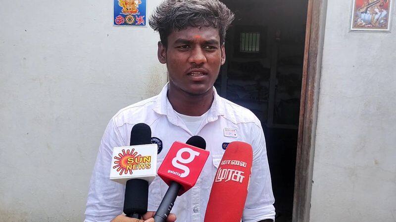 daily wager son who topped in pudukkottai district in neet exam by just watching youtube only