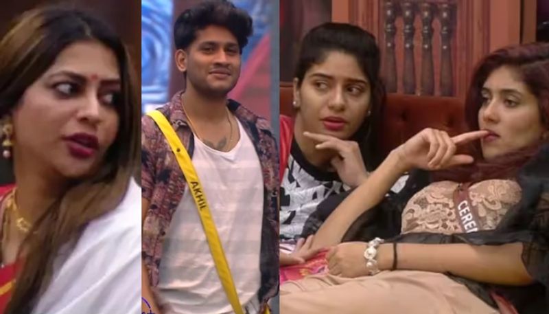 cerena and reneesha talk about sobha behaviour to akhil marar nrn 